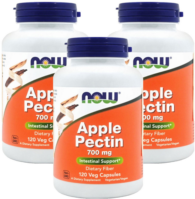 NOW Foods 蘋果果膠植物膠囊, 120顆, 3罐