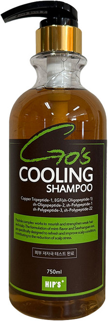 힙스 고스 쿨링 샴푸, 750ml, 1개