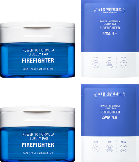 잇츠스킨 파워 10 포뮬라 엘아이 젤리 패드 감초줄렌 120ml + 리필 55ml 세트, 2개
