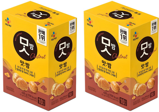 CJ맛밤, 420g, 2개