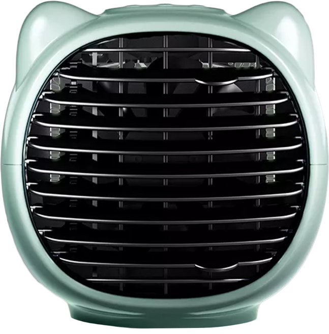 SONGEN 松井 萌趣喵喵貓冰爽水冷空調扇 綠色 可愛造型 兩檔風速 USB供電, SG-0605-G