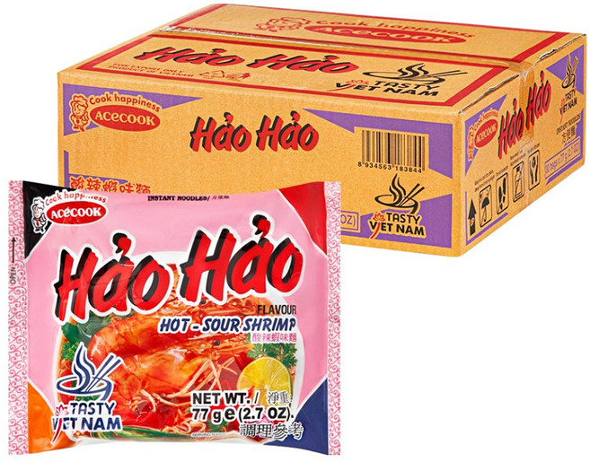 하오하오 핑크 라면 77g, 30개