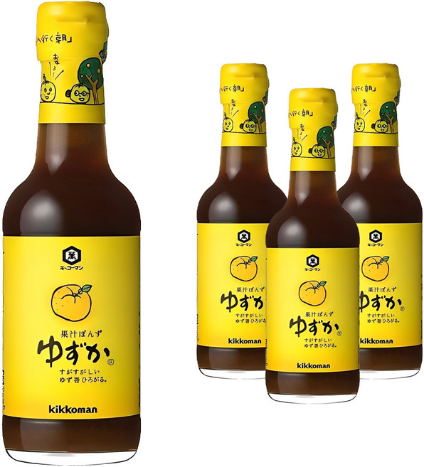 Barun 柚子醋醬油, 250ml, 4個