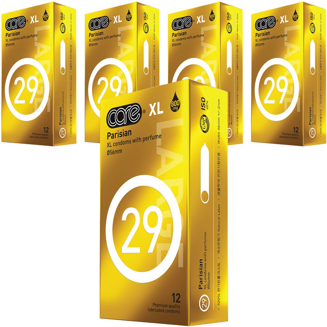care 29 Parisian XL 콘돔, 12개입, 5개