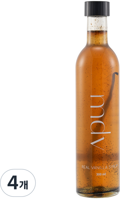 매드바닐라 리얼 바닐라시럽 홀빈, 300ml, 4개