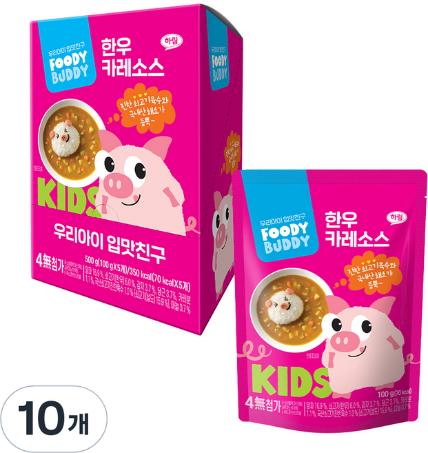 푸디버디 한우 카레 소스, 100g, 10개, 한우카레소스