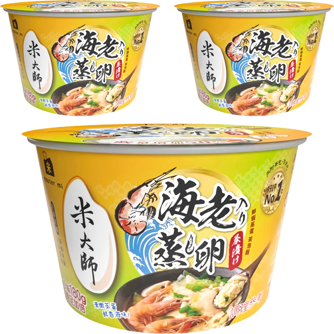 master mi 米大師 湯泡飯 鮮蝦蒸蛋泡飯, 235g, 3入