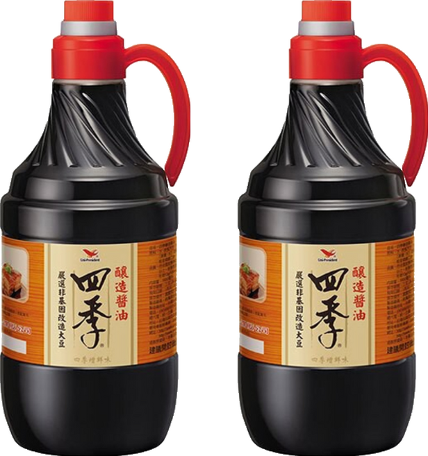 統一 四季 釀造醬油, 1.6L, 2瓶