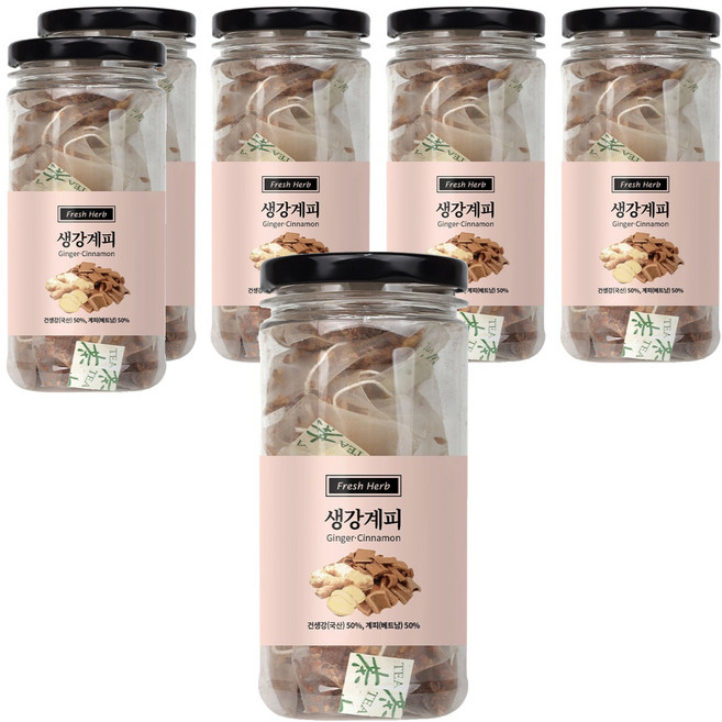 신선약초 생강계피차 삼각티백, 20개입, 6개