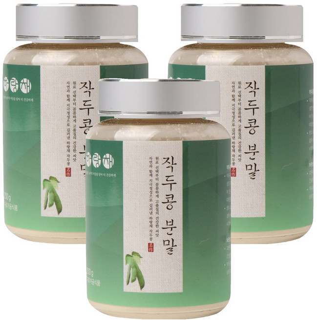 하랑채 무농약 작두콩 분말, 3개, 200g