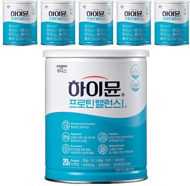 하이뮨 프로틴 밸런스 L 캔, 608g, 6개