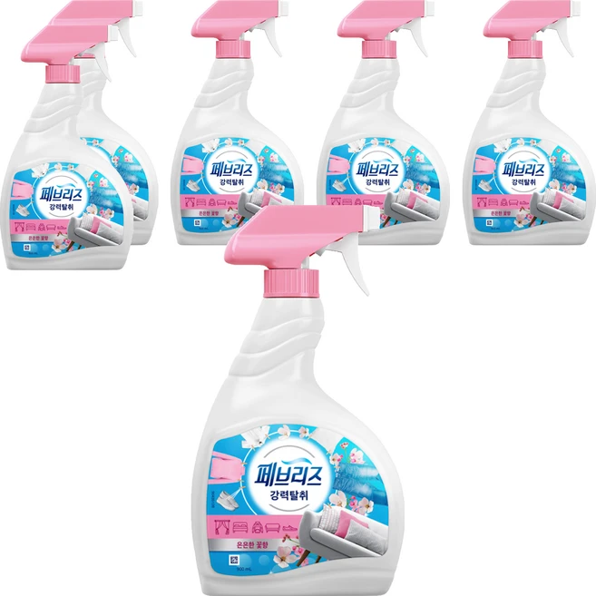 페브리즈 섬유탈취제 은은한 꽃향 본품, 900ml, 6개 - 쿠팡