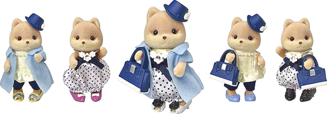 EPOCH Sylvanian Families 森林家族 TOWN時尚焦糖狗組 TVS-13 3歲以上, 1組