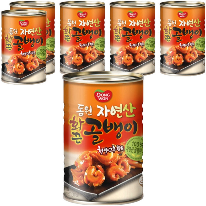 Dongwon 東遠 辣味螺肉罐頭, 400g, 6個