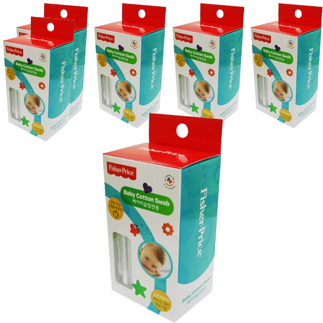 피셔프라이스 베이비 슬림 면봉, 6개, 70개입
