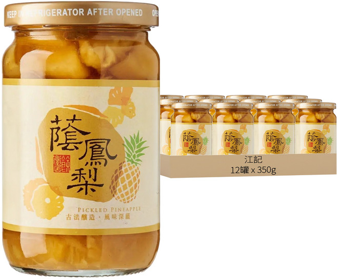 江記 蔭鳳梨, 350g, 12罐