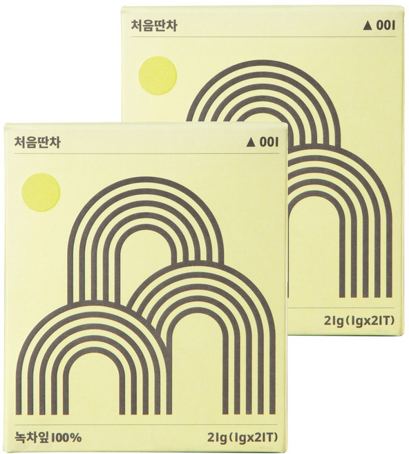 대한다업 처음딴차 녹차, 1g, 21개입, 2개