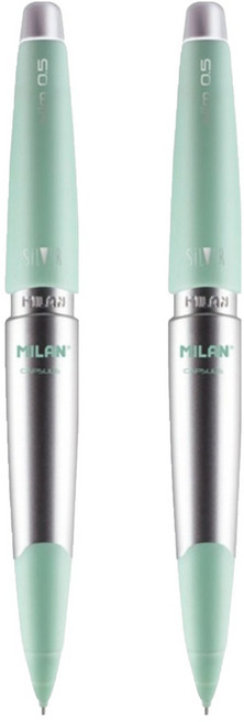 MILAN CAPSULE SILVER自動鉛筆 璀璨綠, 0.5mm, 2支