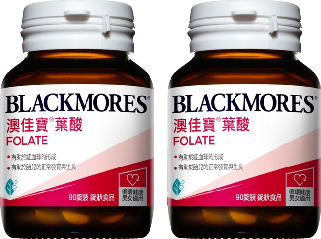 BLACKMORES 澳佳寶 葉酸 Folate, 90顆, 2罐