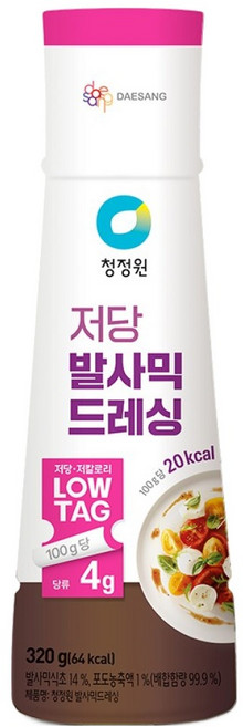 청정원 저당 발사믹 드레싱, 320g, 1개