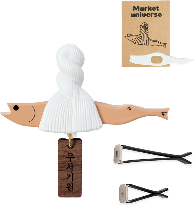 마켓유니버스 액막이명태 차량용 디퓨저 무사기원 브라운, 1개, 블랙체리