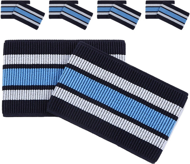 생활의지혜 안전 각반 산업용 발목 보호 밴드, 블루 + 화이트 + 블랙, 10개