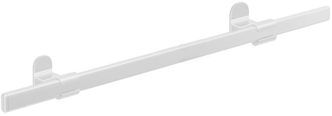 월드크린 무타공 솔리드 다용도 거치대 양측고정형, 화이트, 1개