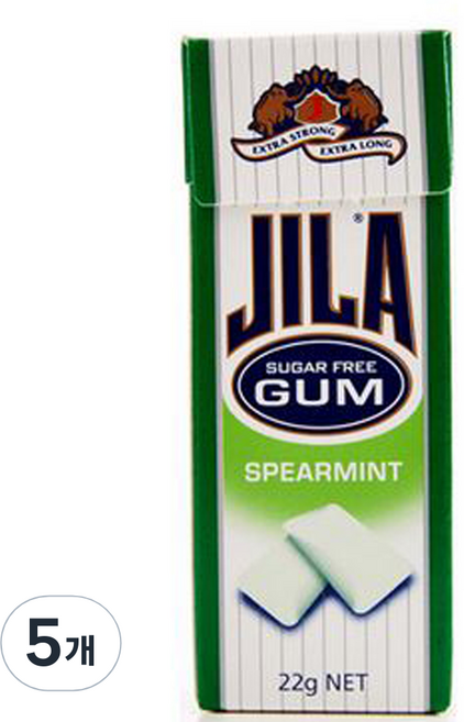 자일라 스피아민트 껌, 22g, 5개
