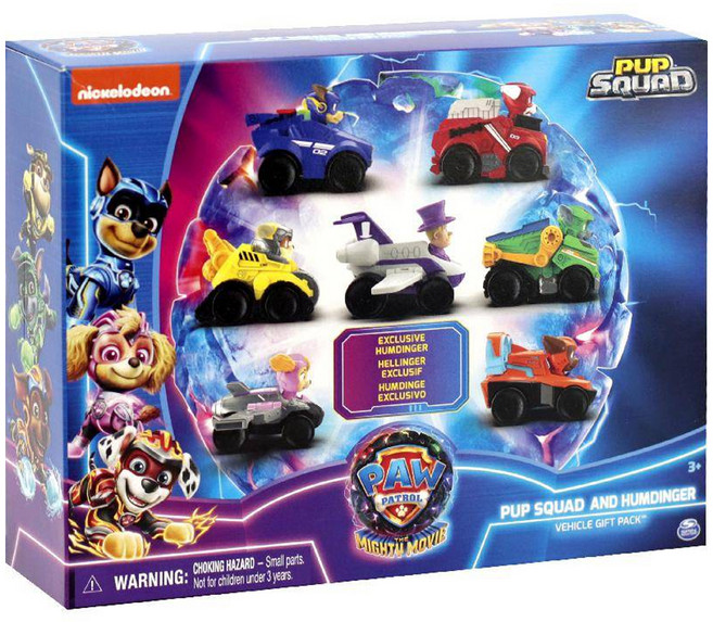 SPIN MASTER 汪汪隊立大功 超級大電影救援小隊系列 賽車7入套裝組, Multi-color, 1組