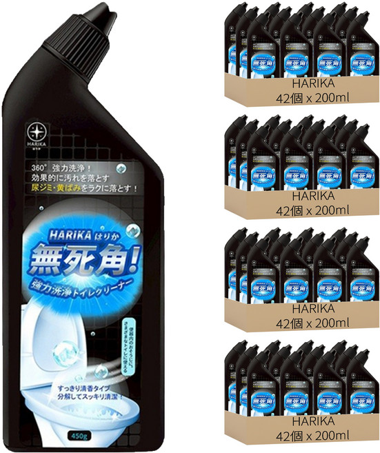 HARIKA 無死角 強力去垢馬桶潔廁液, 168個, 200ml