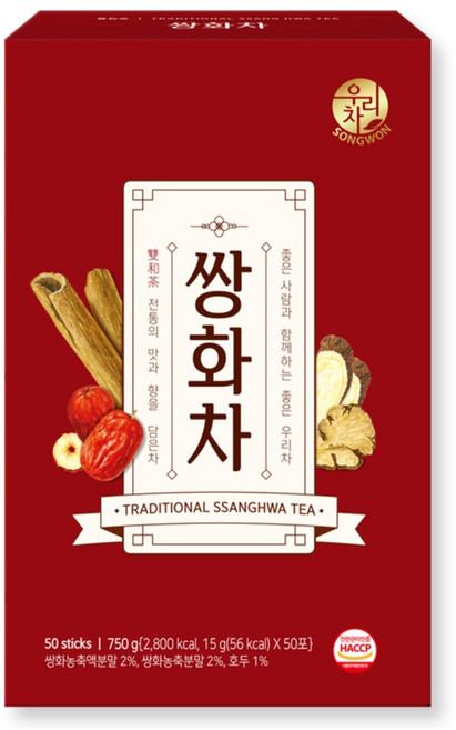 우리차 쌍화차, 15g, 50개입, 1개