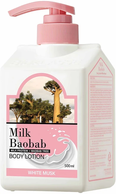 밀크바오밥 바디로션 화이트 머스크향, 500ml, 1개 - 쿠팡
