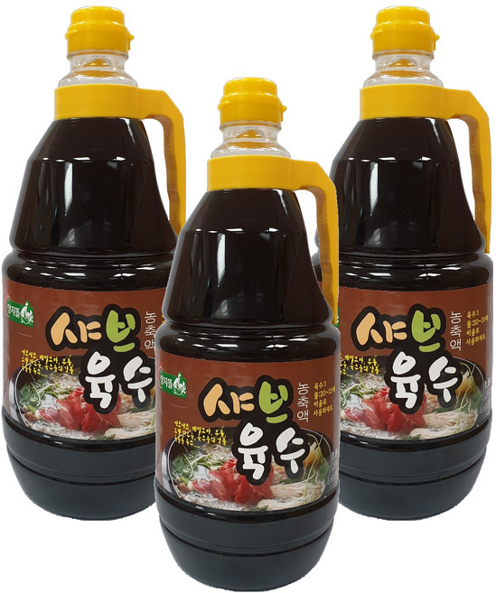 양지뜰 샤브육수 농축액, 1.8L, 3개