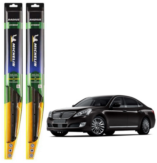 미쉐린 라디우스 하이브리드 와이퍼 운전석 + 조수석 세트, 현대 뉴 에쿠스