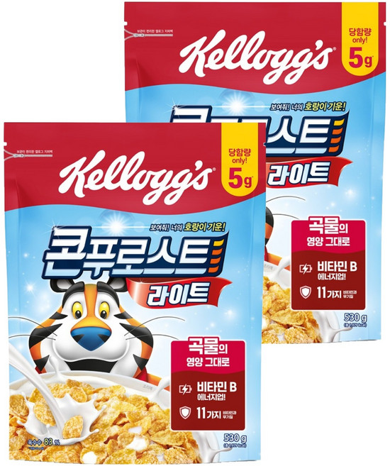 콘푸로스트 라이트 시리얼, 530g, 2개