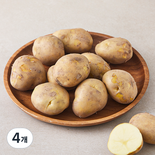 [못생겨도 맛있는] 국내산 햇 감자, 1kg, 4개