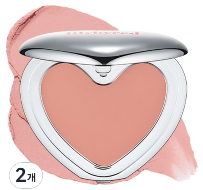 릴리바이레드 러브빔 무스 치크 3.8g, 01 살구무스, 2개