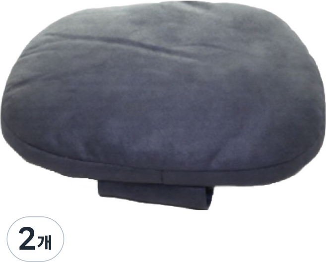레드에셋 차량 목쿠션, 그레이, 2개