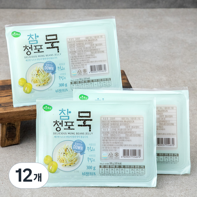 맑은물에 참청포묵, 300g, 1개입, 12개