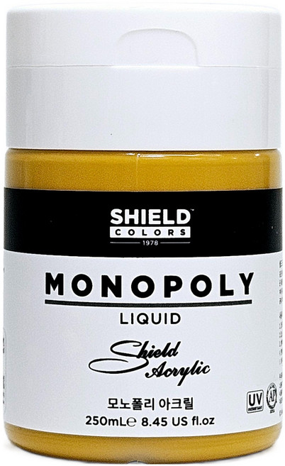 쉴드 모노폴리 아크릴물감 607 Yellow Ochre, 250ml, 1색