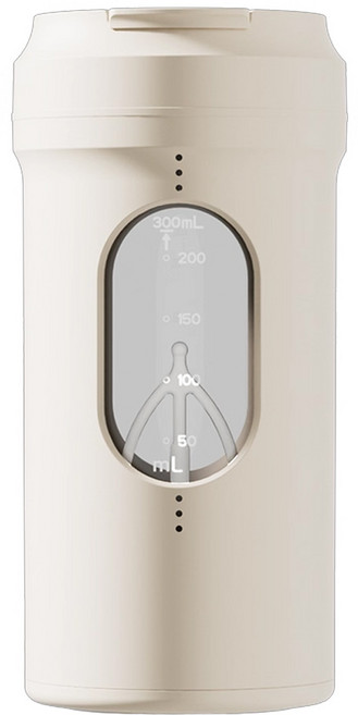 TAILI 太力 新二代電池款自動攪拌杯 VX50, 1個, 米白色, 300ml