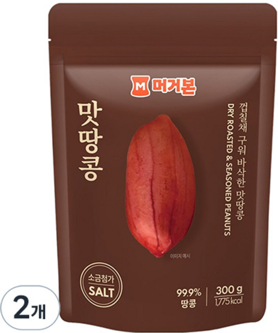 머거본 맛땅콩, 300g, 2개