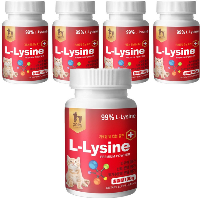 웁스 반려동물 플러스 영양제, 100g, 면역/항산화, 5개