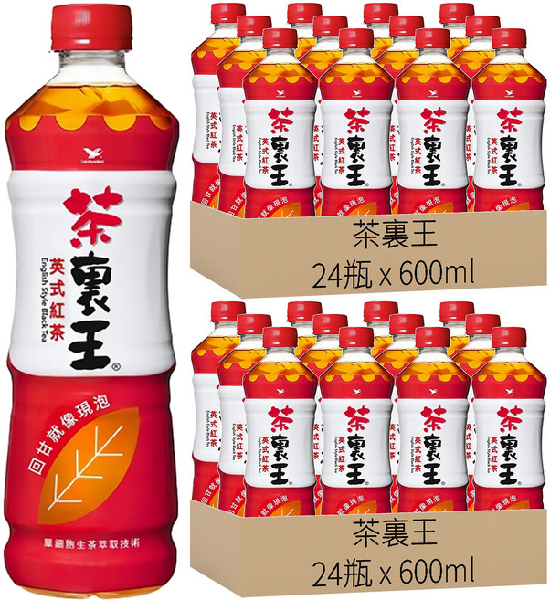 茶裏王 英式紅茶, 600ml, 48瓶