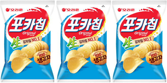 ORION 好麗友 波卡洋芋片 原味, 137g, 3包