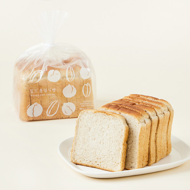 밀도 통밀식빵, 480g, 1개