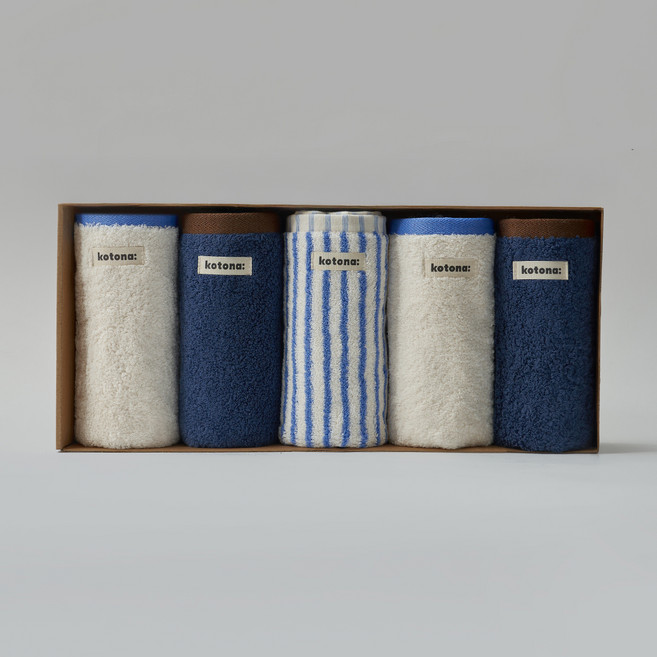코토나 홈바디 페이보릿 세면타월 5종 세트 200g 40수 코마사, 트루마일드, 1세트