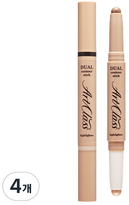투쿨포스쿨 아트클래스 듀얼 컨투어 스틱, 03호 NEUTRAL DUO, 4개