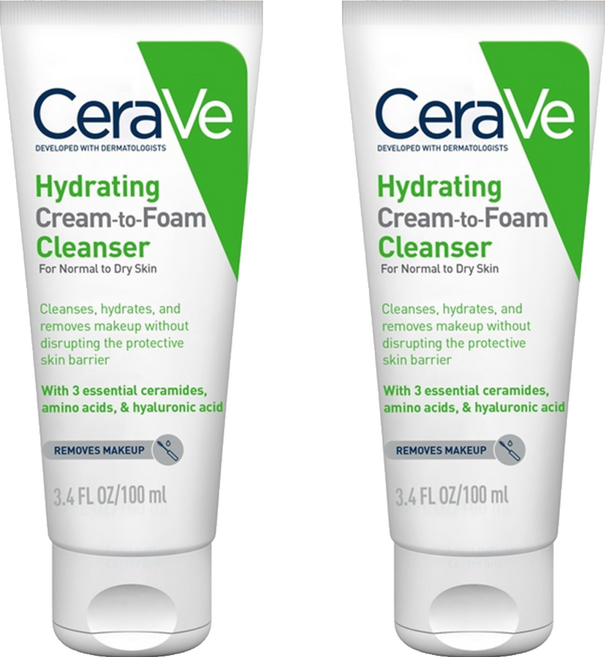 CeraVe 適樂膚 溫和洗卸泡沫潔膚乳, 100ml, 2件