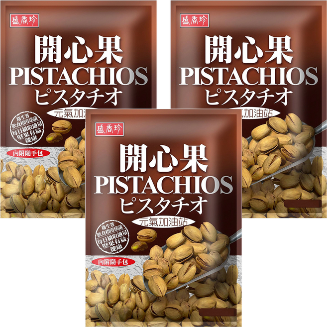 盛香珍 開心果, 80g, 3包